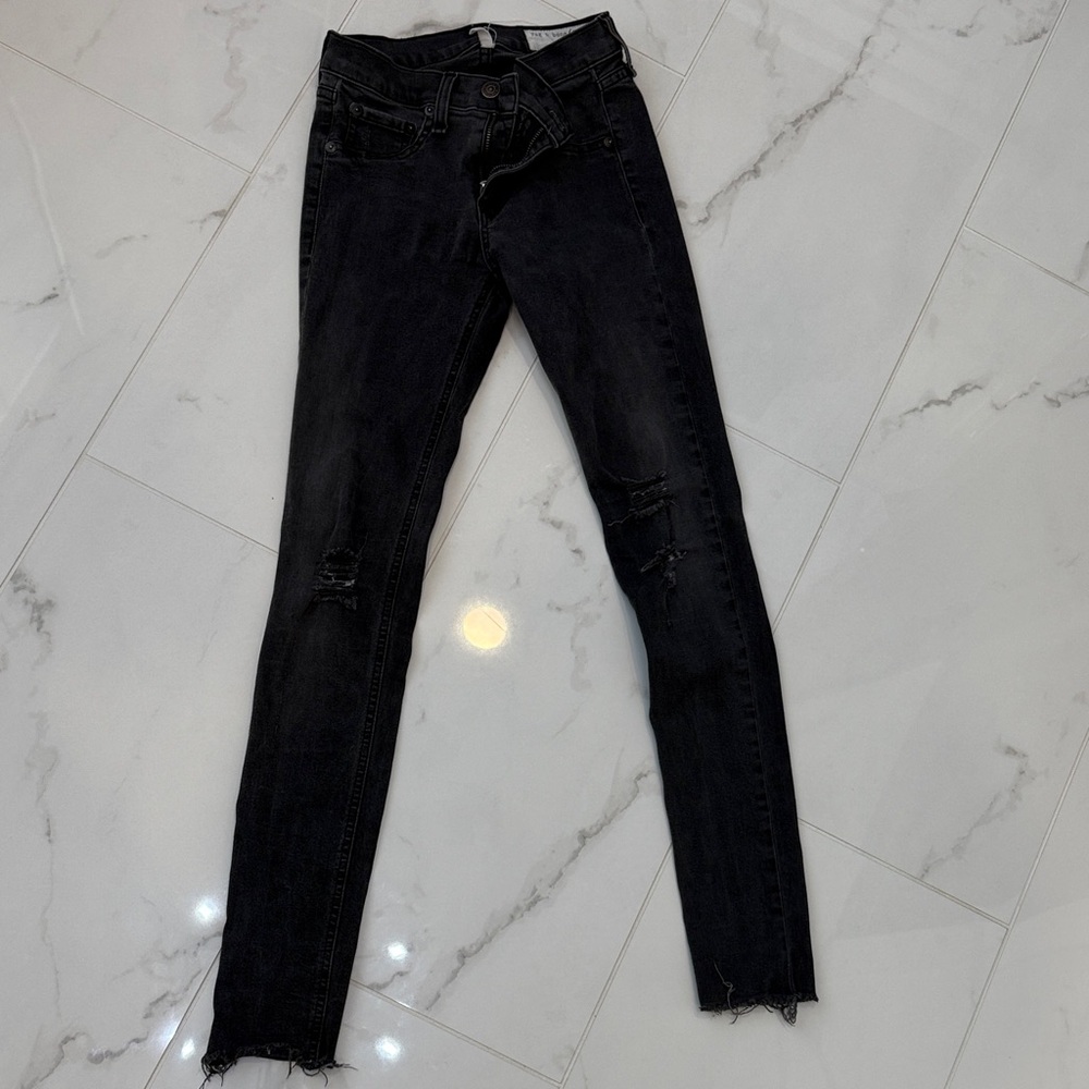 rag & bone Women's Dark Denim Skinny Jeans low rise size 26